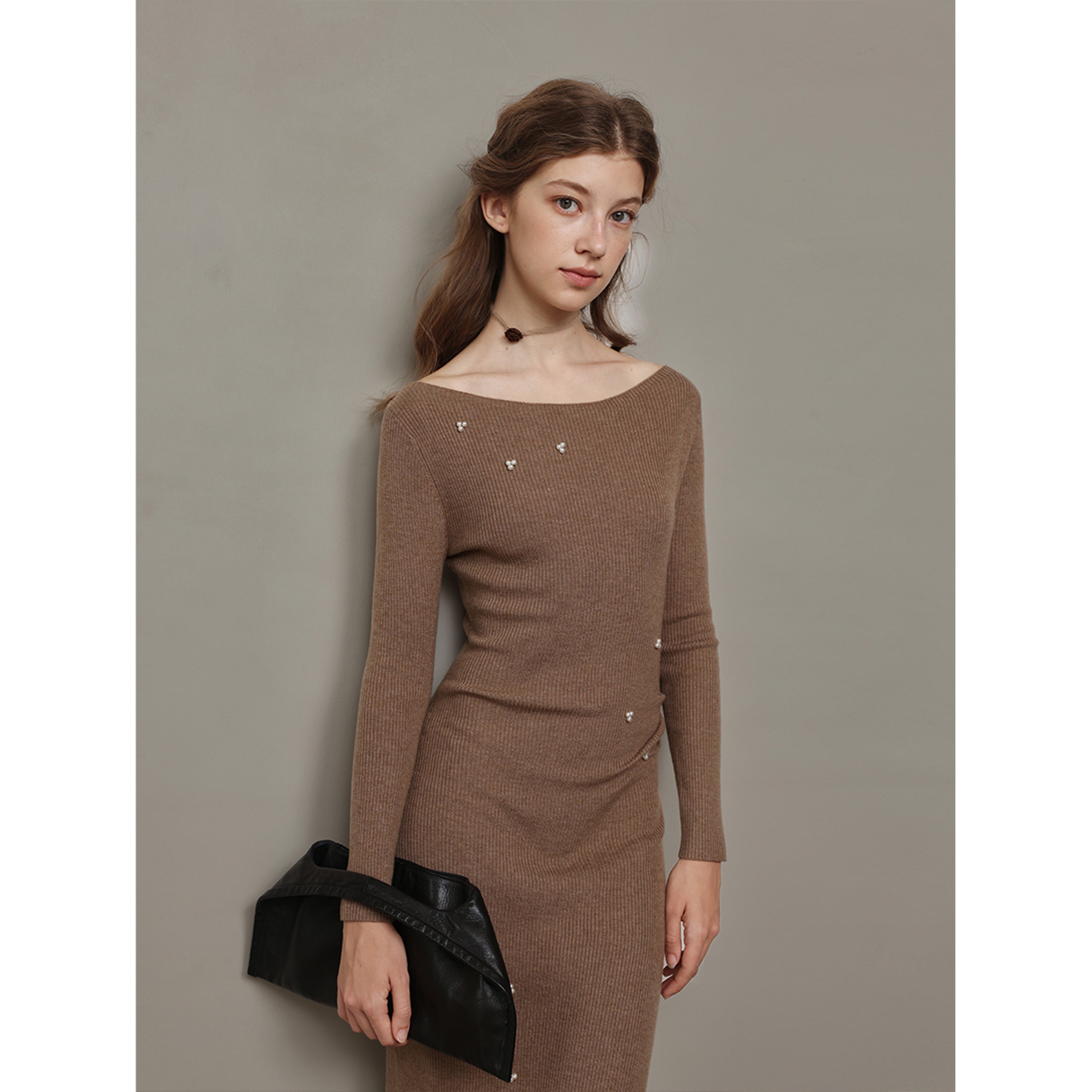 Hand-Sewn Pearl Knit Dress Mix Selection Hand-Sewn Pearl Knit Dress Mix Selection