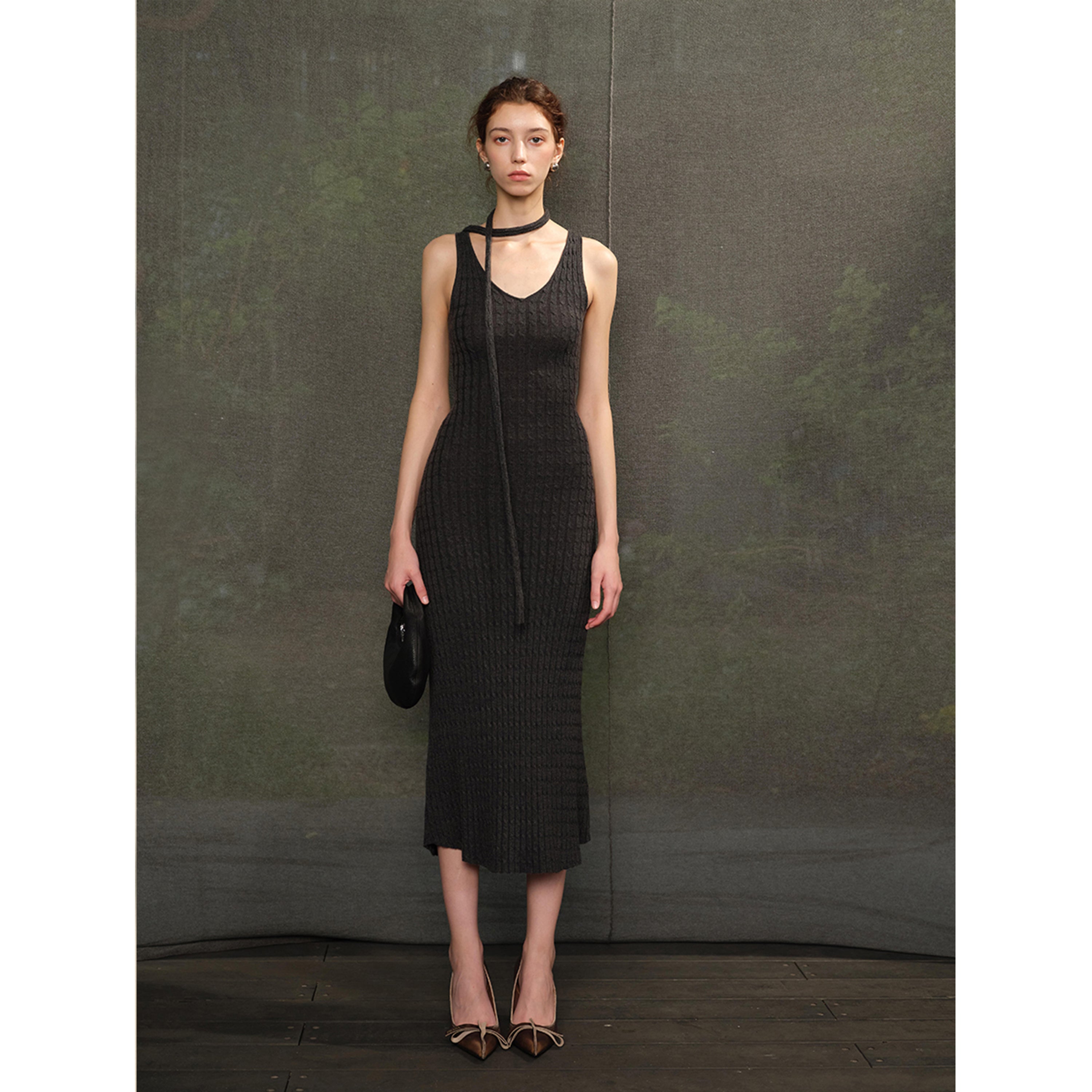 V-Neck Twist-Knit Dress Mix Selection V-Neck Twist-Knit Dress Mix Selection
