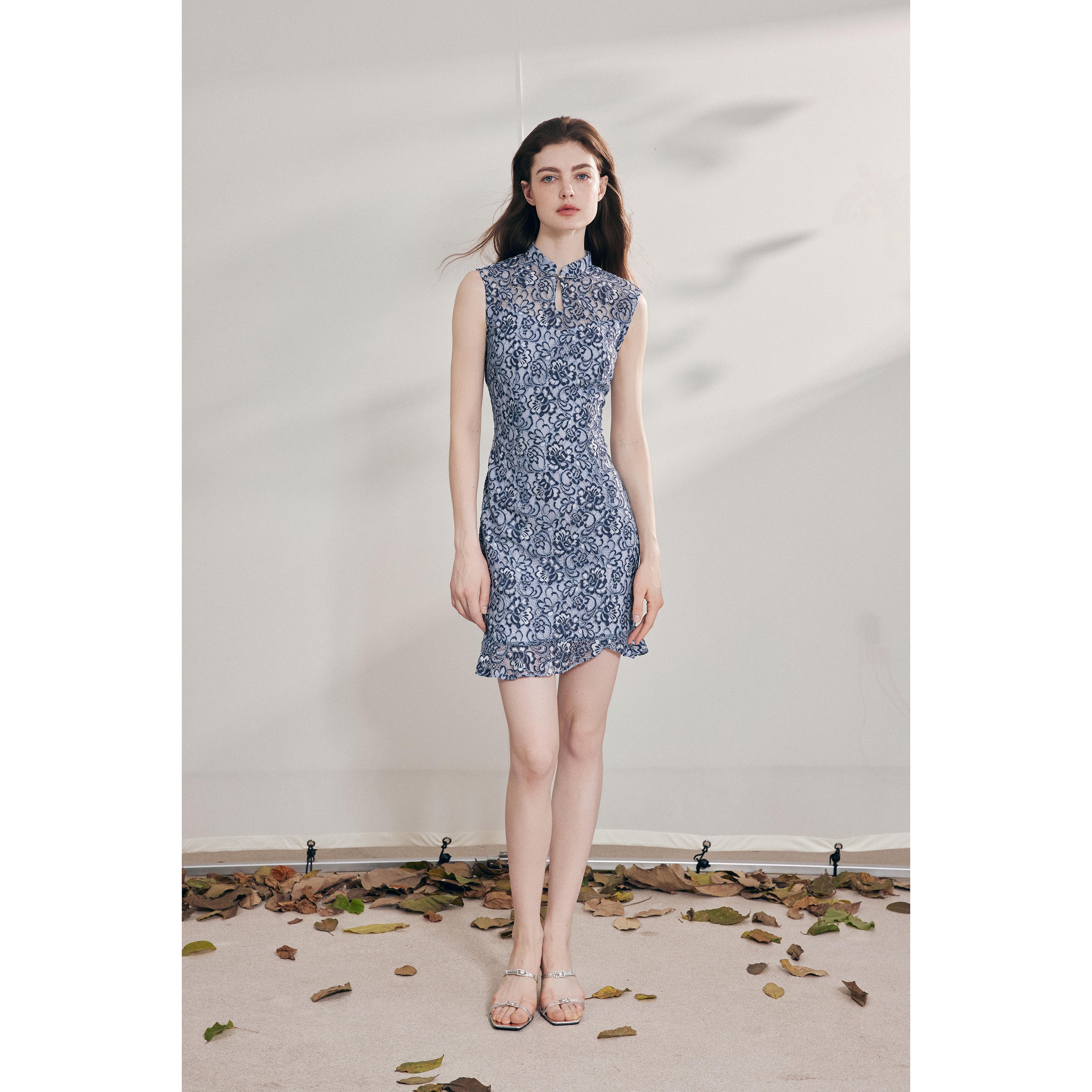 Fitted Lace Neo Chinese Style Dress Mix Selection Fitted Lace Neo Chinese Style Dress Mix Selection
