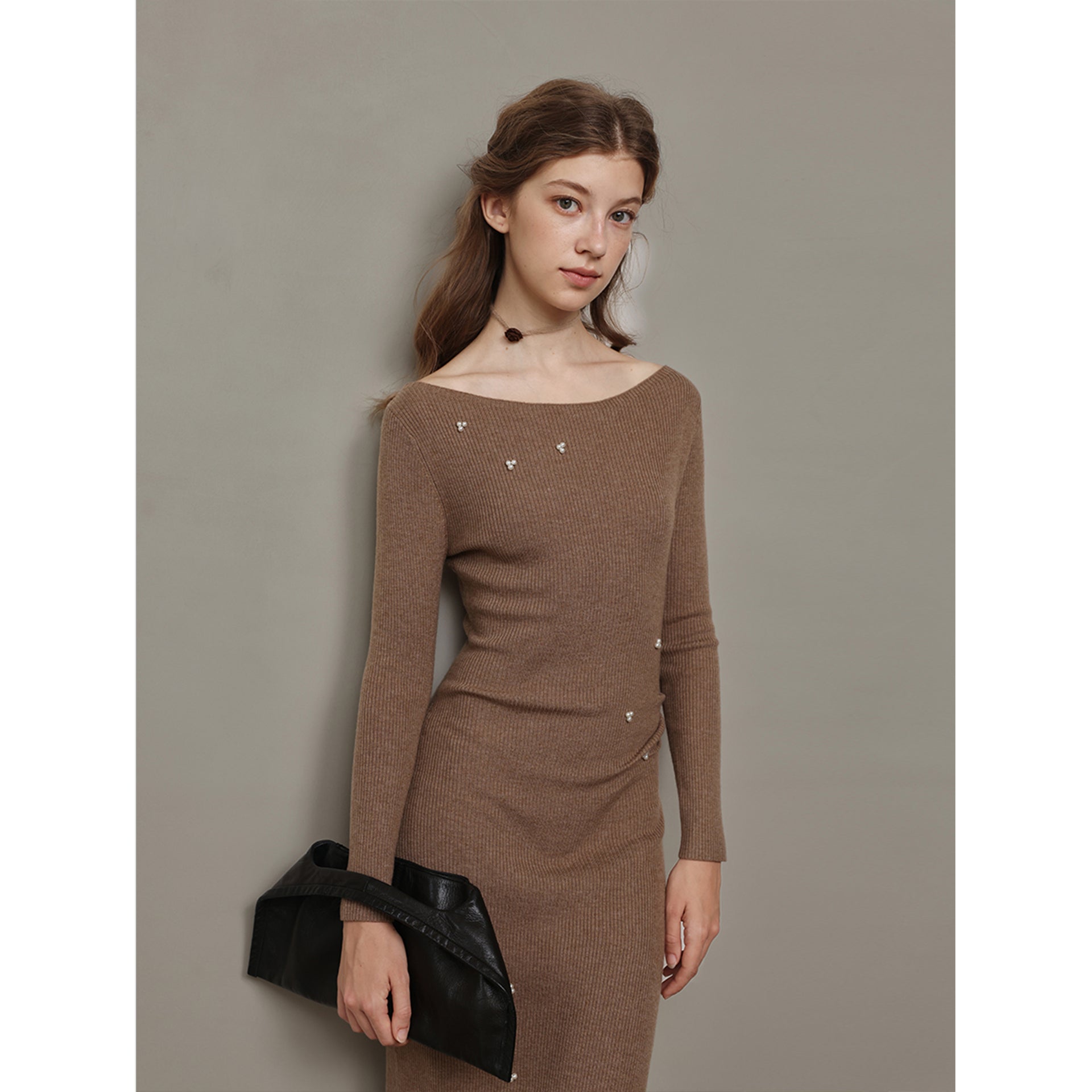 Hand-Sewn Pearl Knit Dress Mix Selection Hand-Sewn Pearl Knit Dress Mix Selection