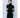 Slim Fit Knit Dress with Convertible Collar — Black