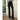 High-Waist Slight Flare Trousers, Elegant Black 702