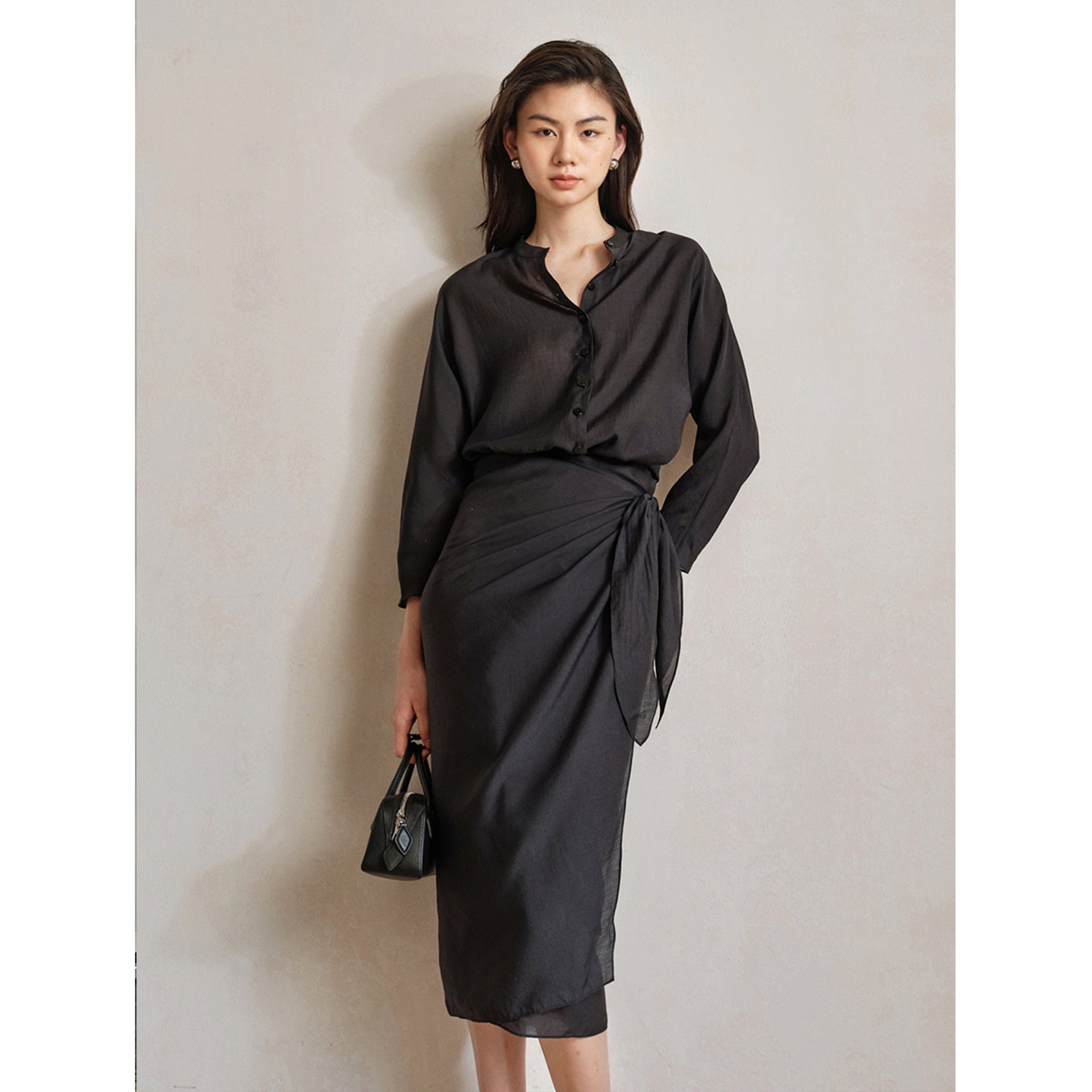 2 in 1 shirt dress Women's 2 in 1 T-Shirt Dress in Black