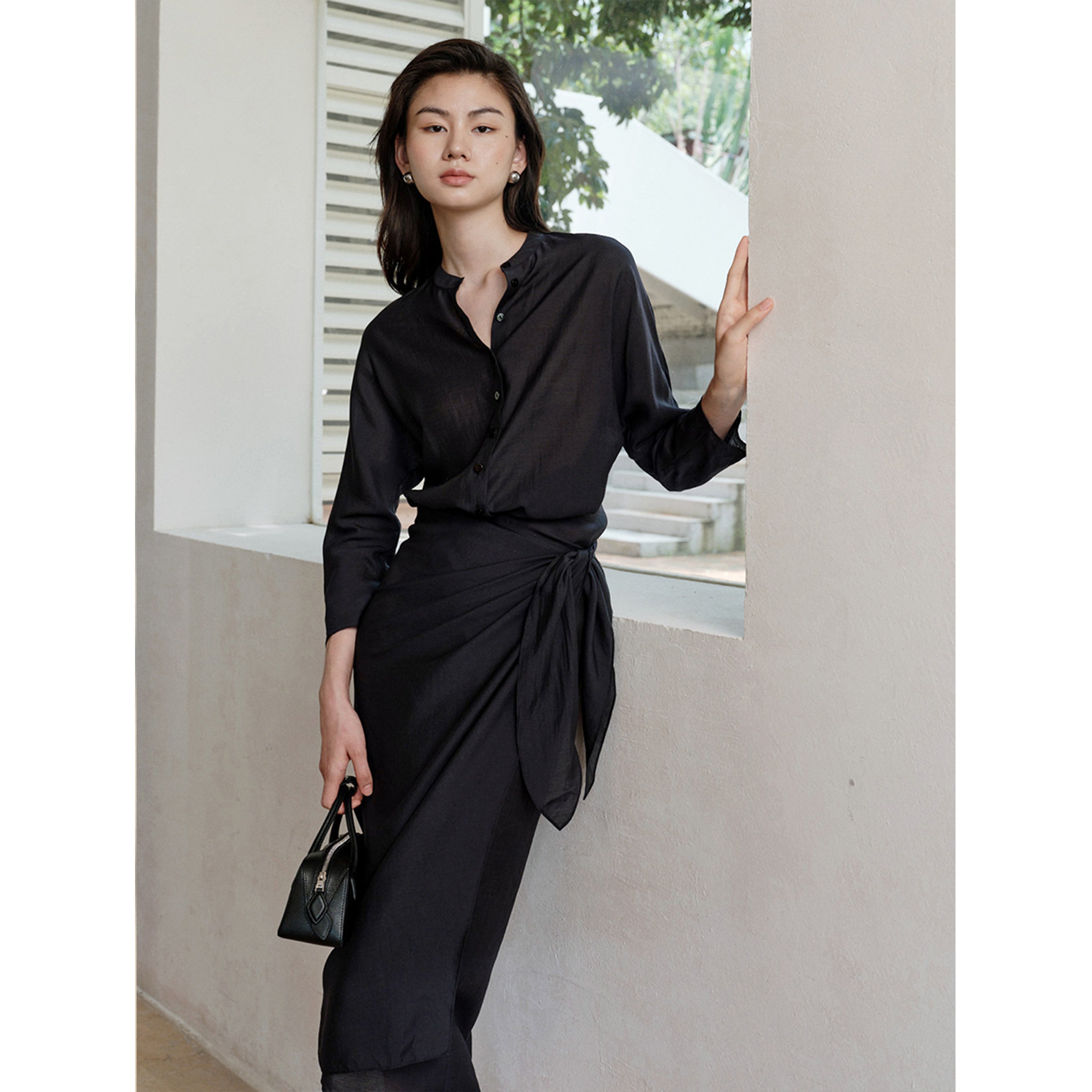 office shirt dress Essential Navy Short Sleeve Gauze Shirt Dress, Small