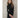 Merino Mock Turtleneck Knit Dress — Black