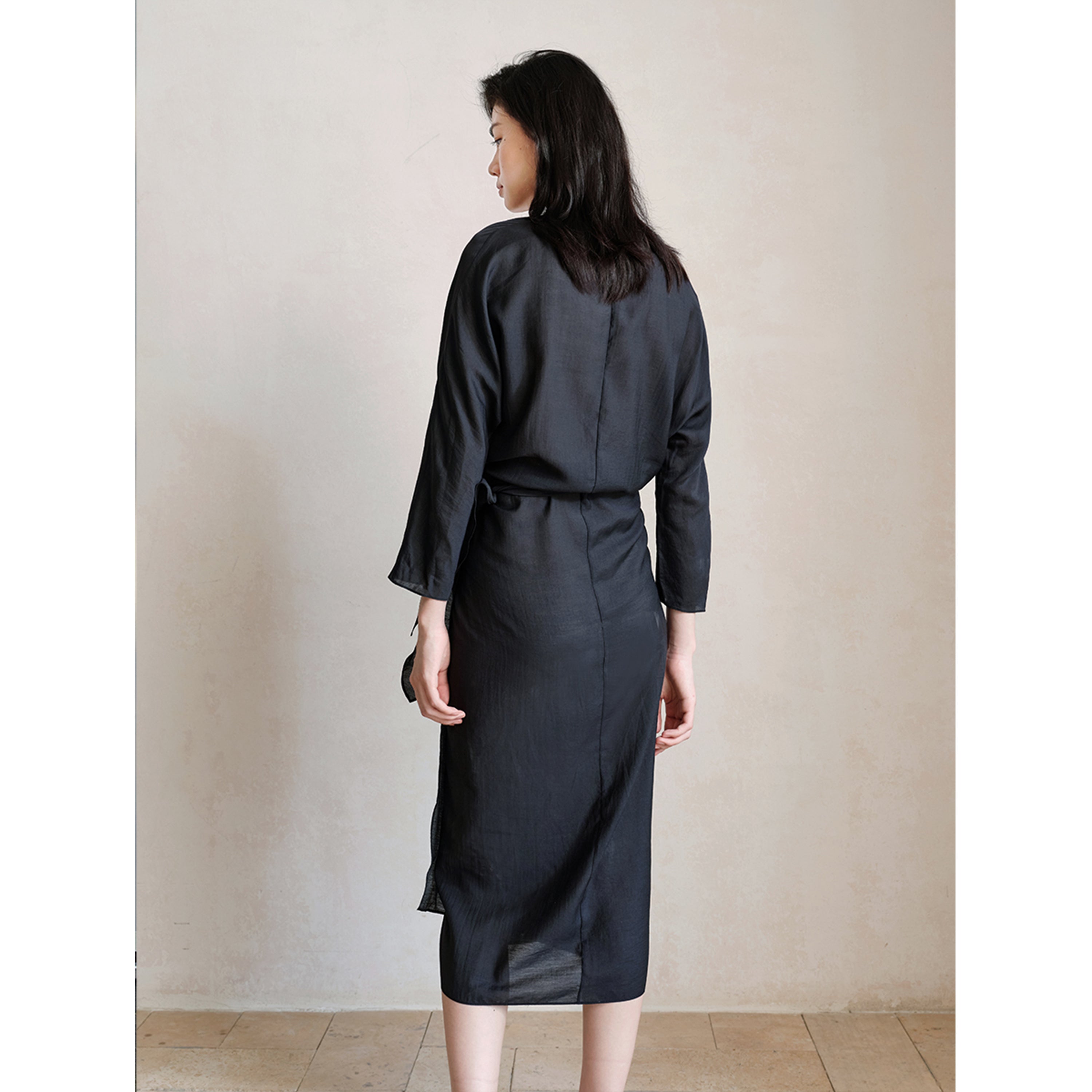 office shirt dress Essential Navy Short Sleeve Gauze Shirt Dress, Small