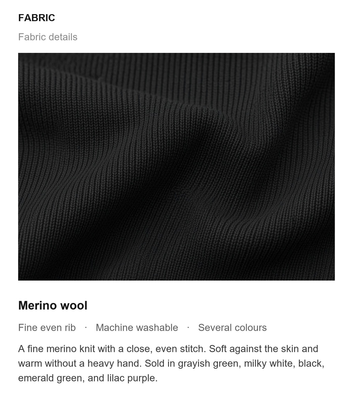 Fabric details