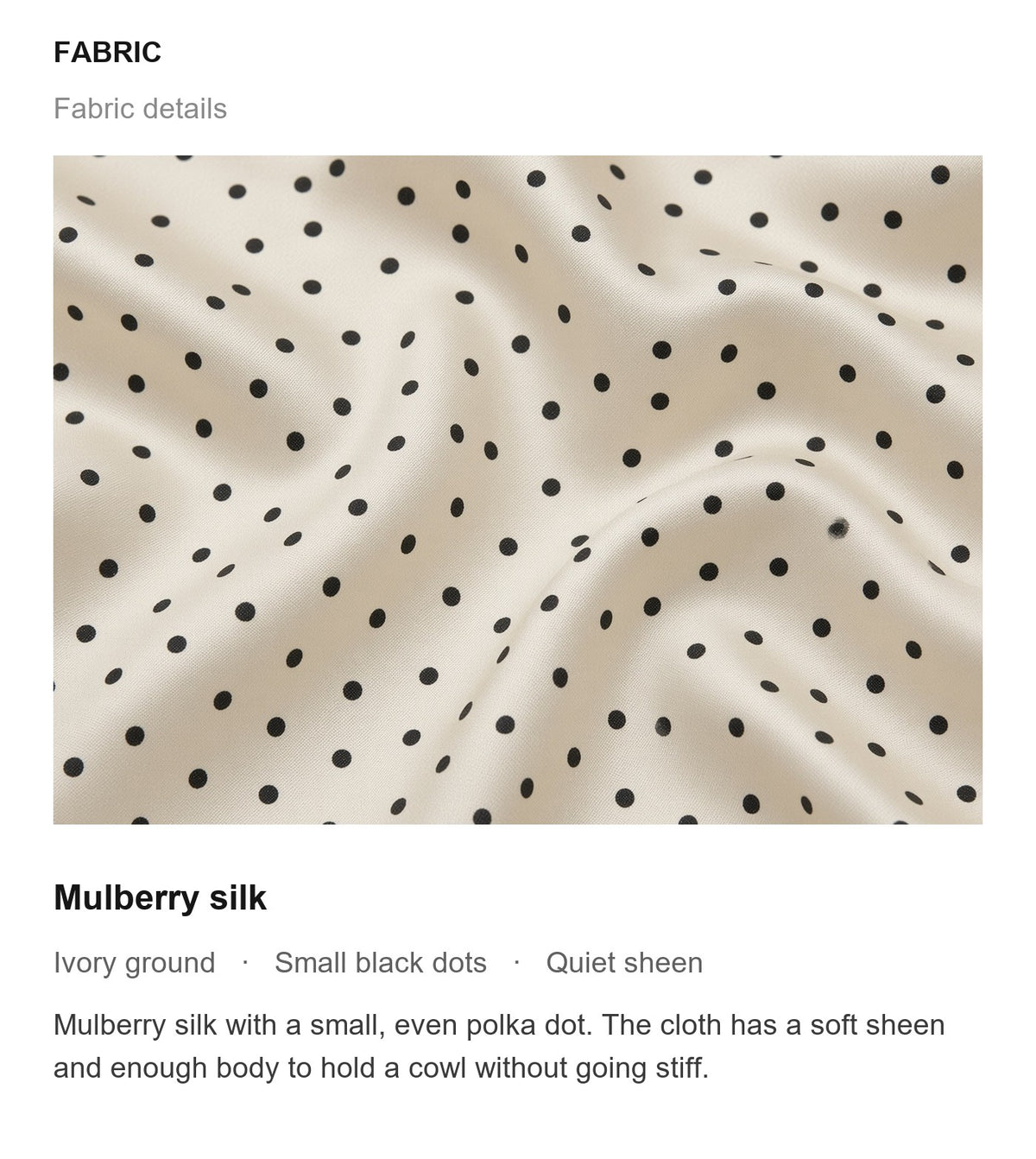 Fabric details