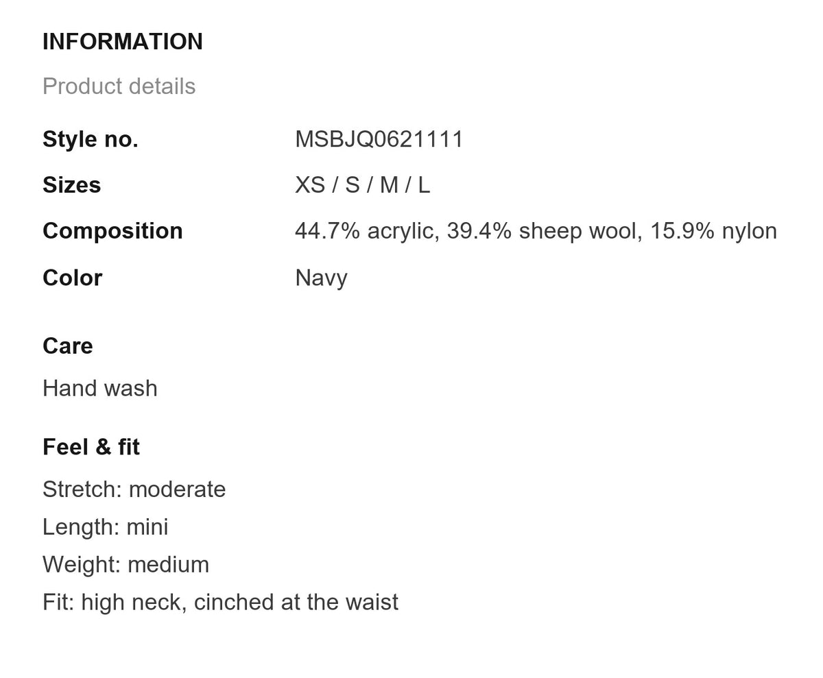 Product information