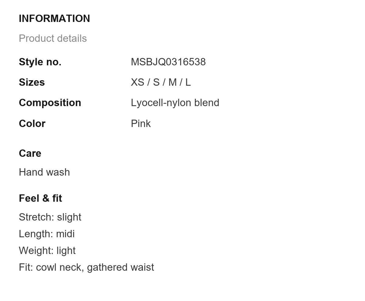 Product information