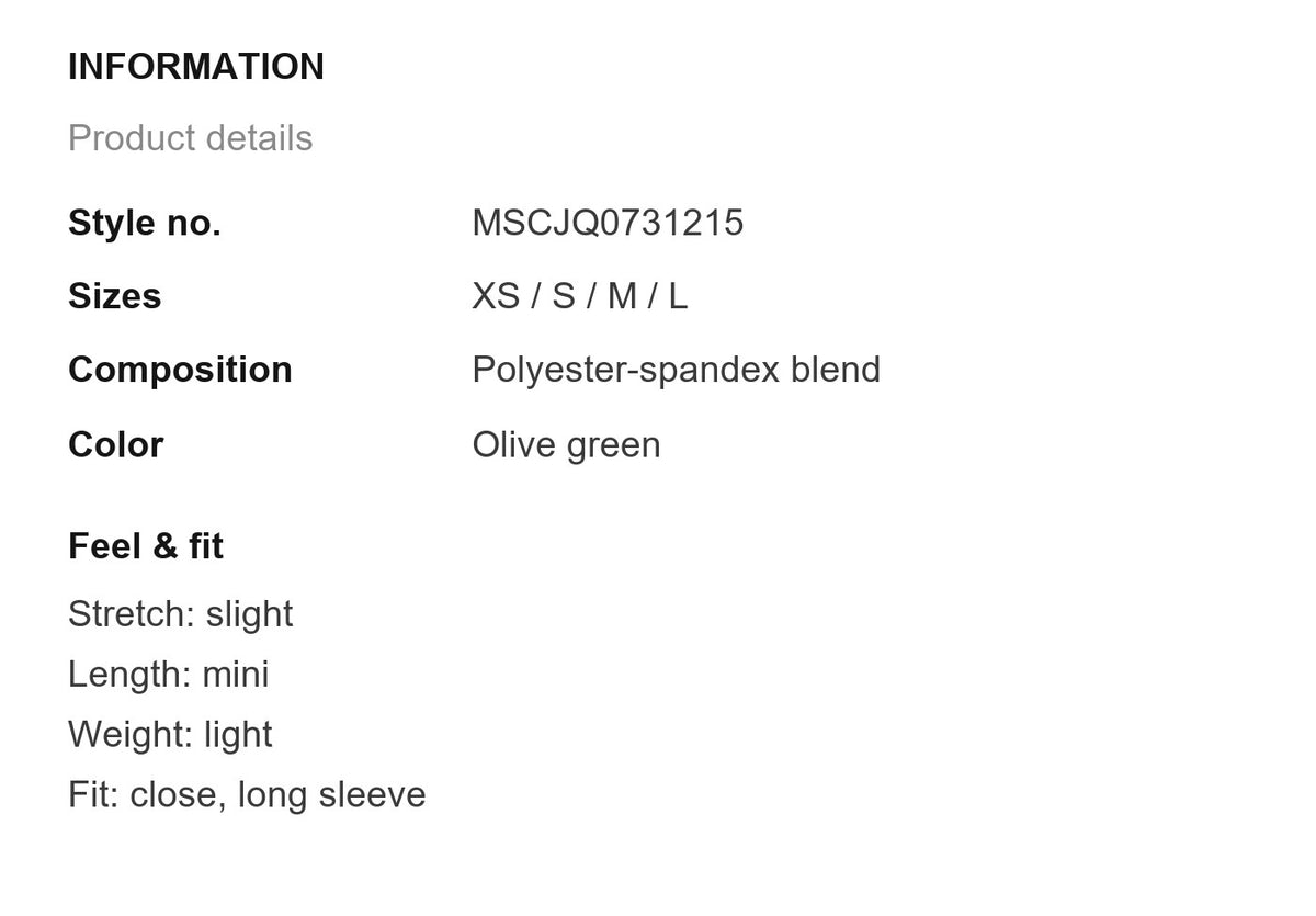 Product information