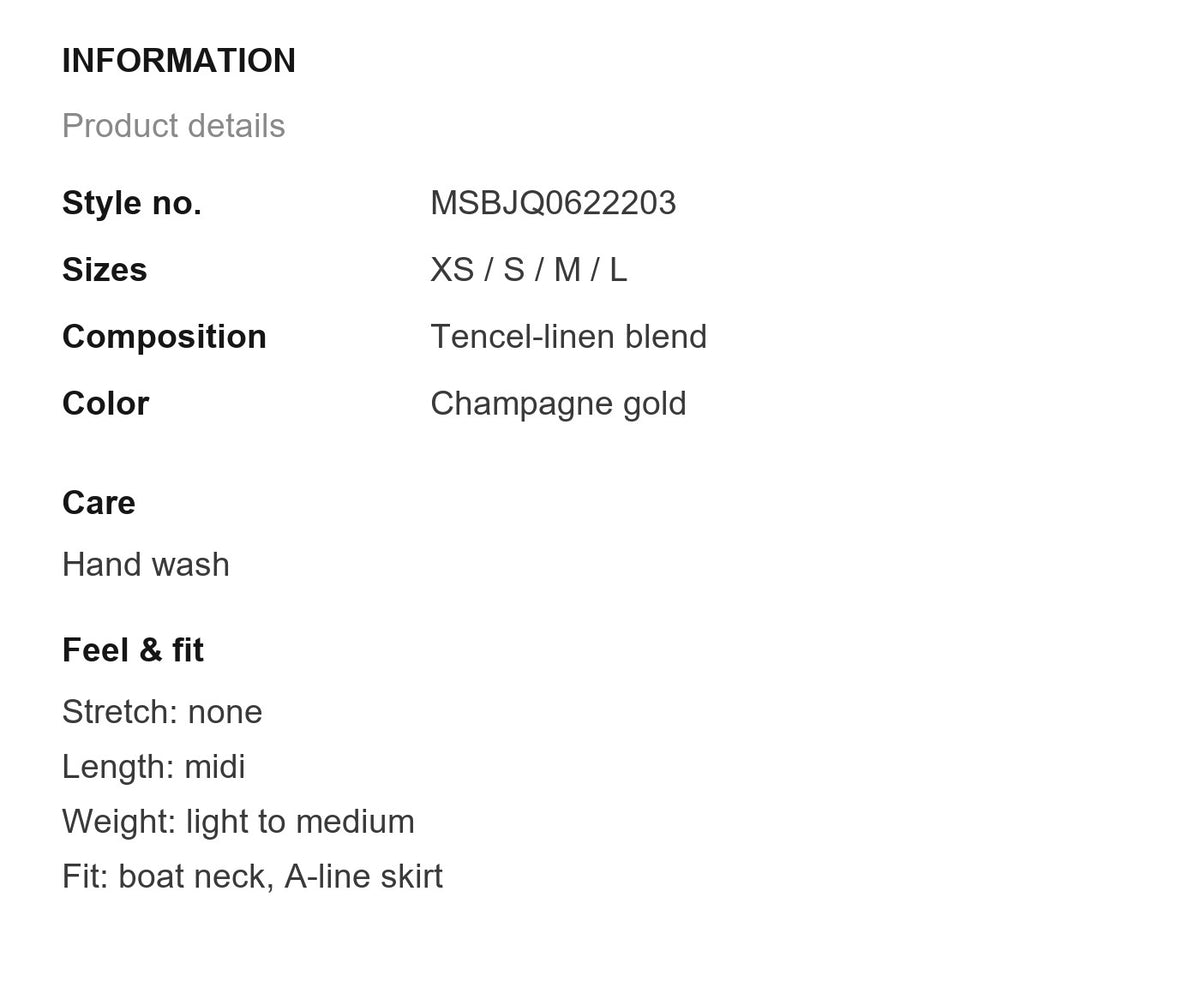 Product information