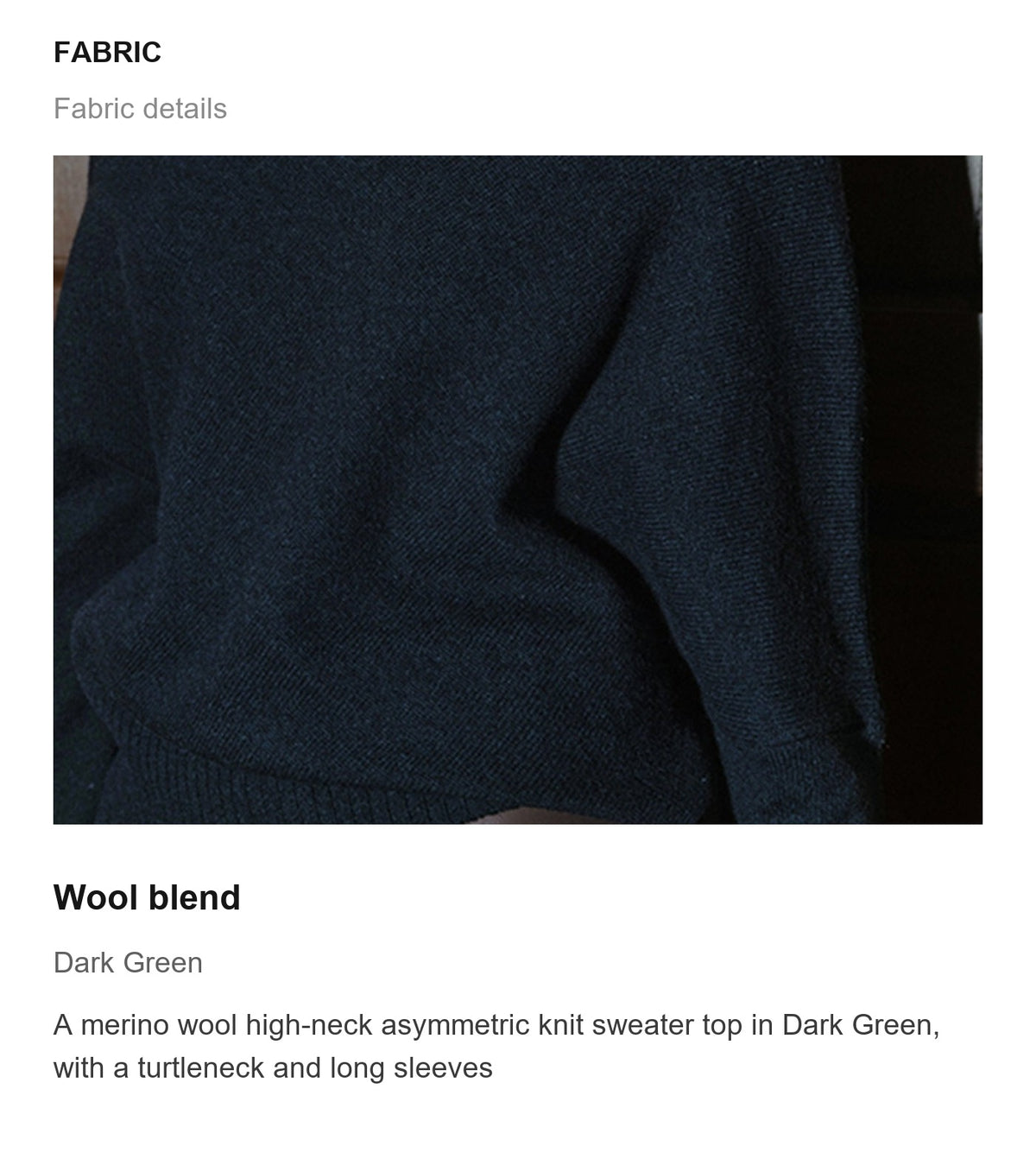 Fabric details