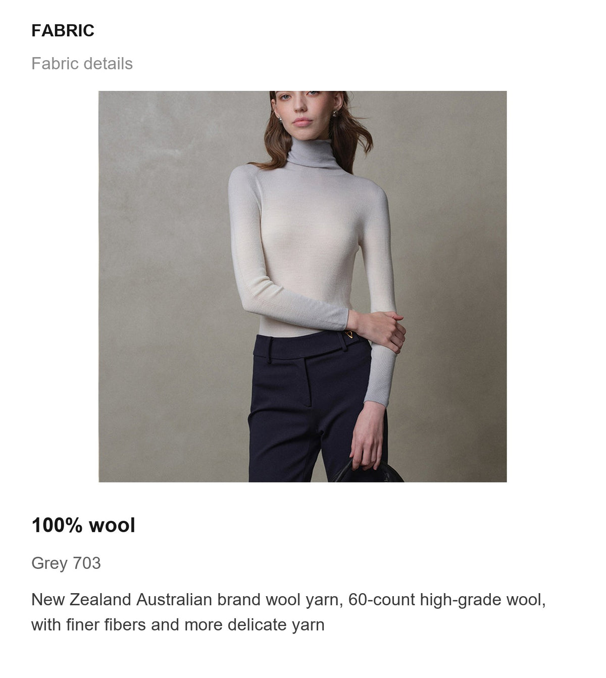 Fabric details