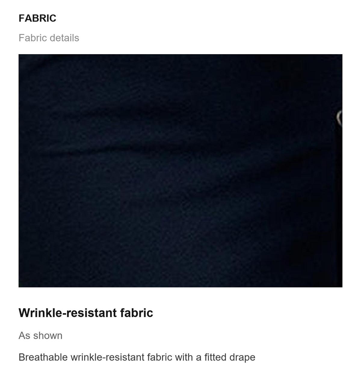 Fabric details