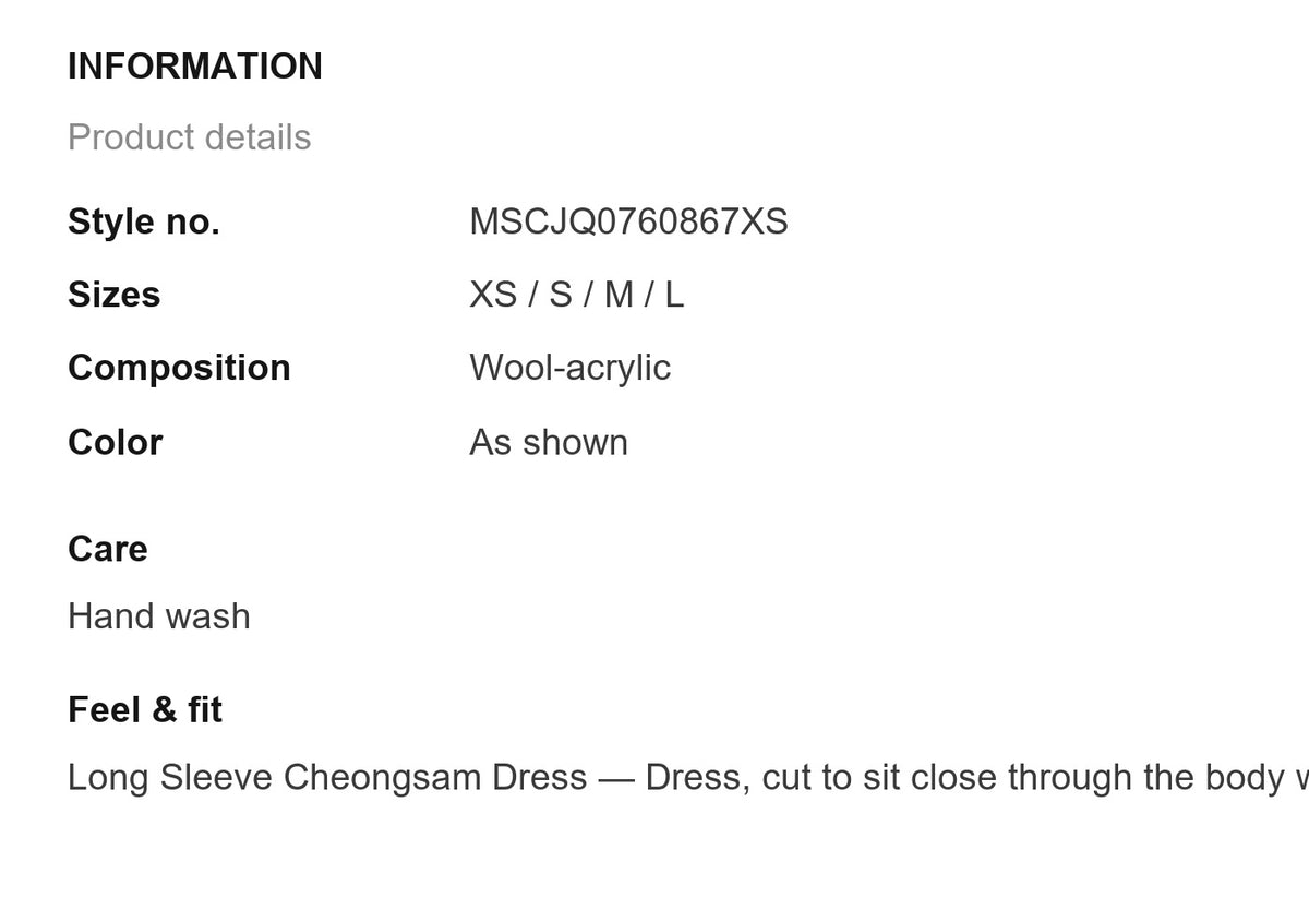 Product information