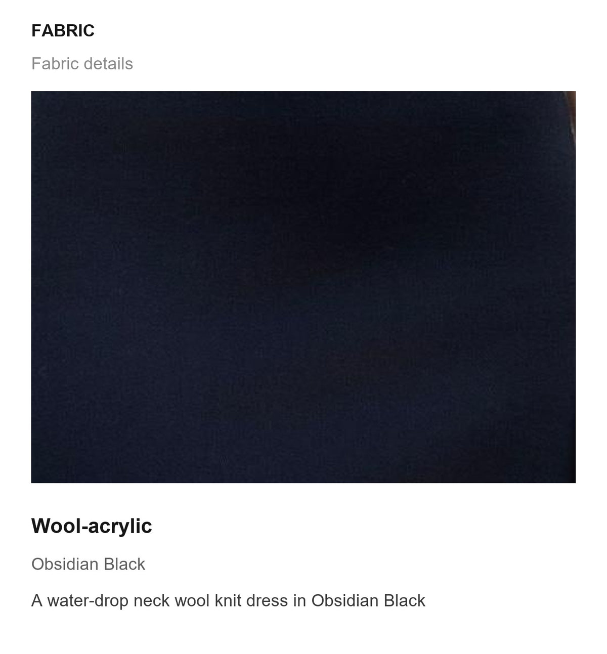 Fabric details