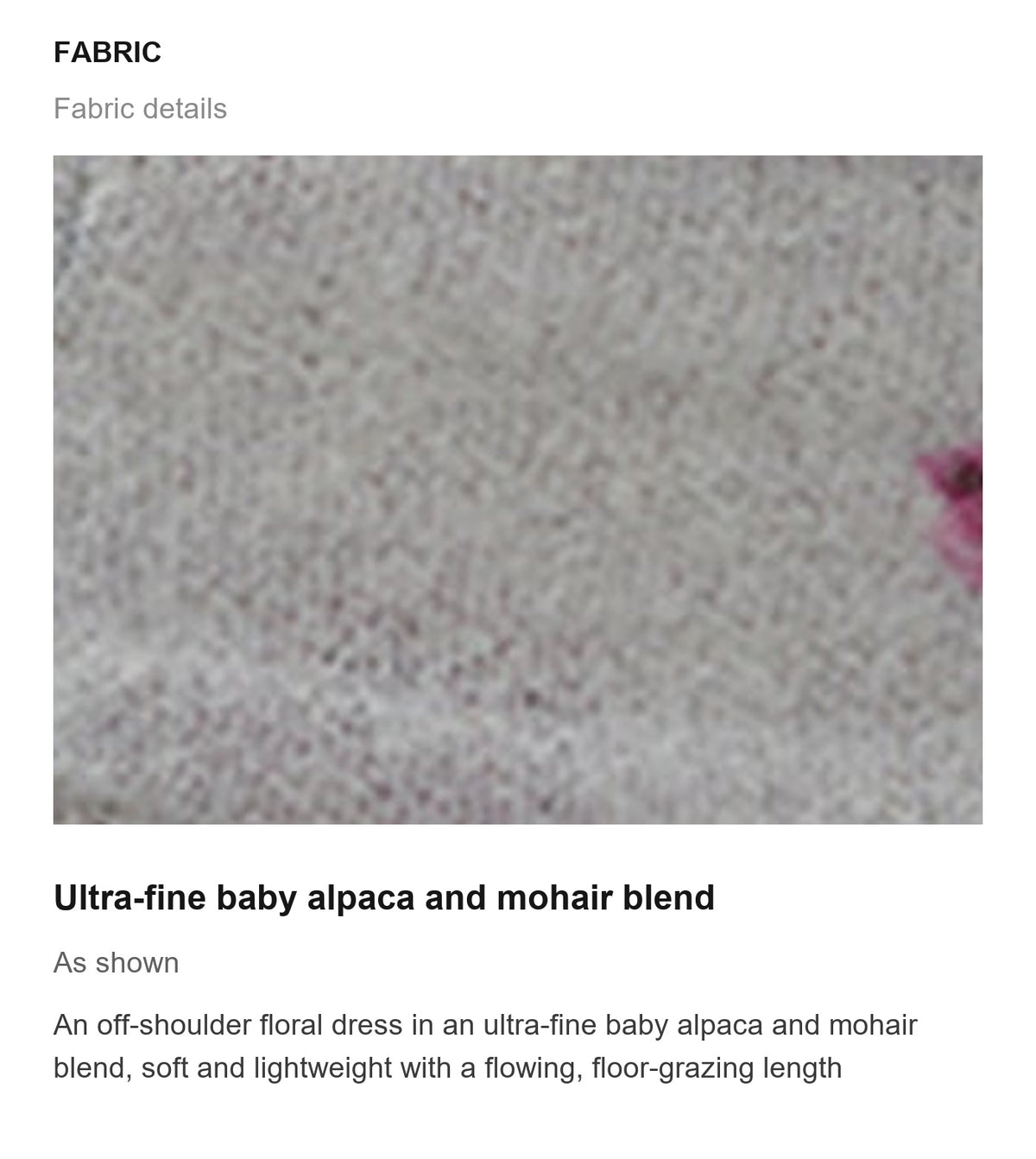 Fabric details
