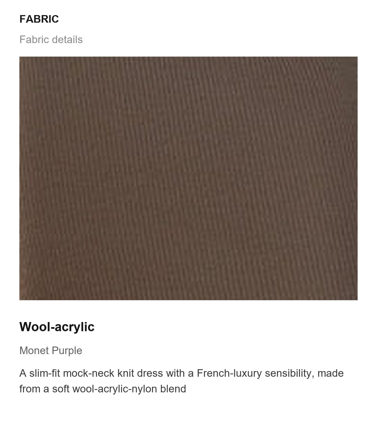 Fabric details