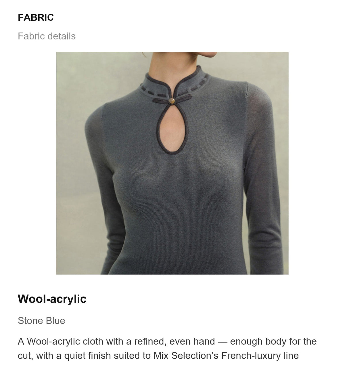 Fabric details