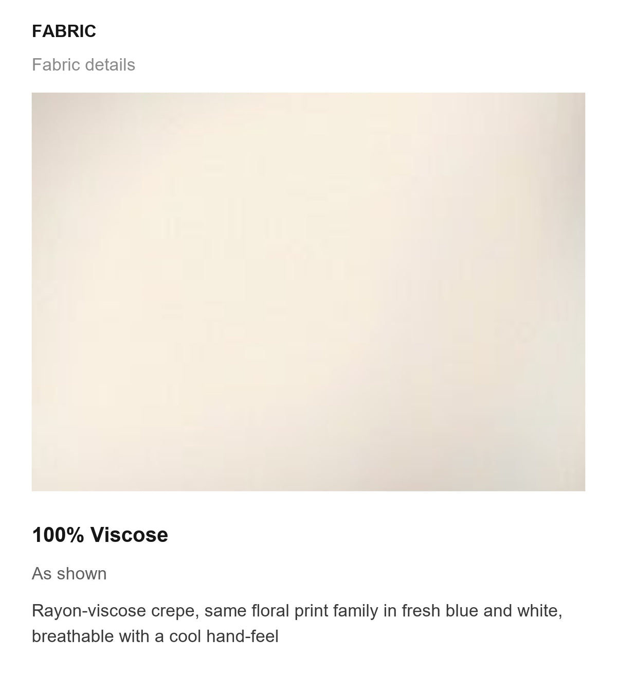Fabric details