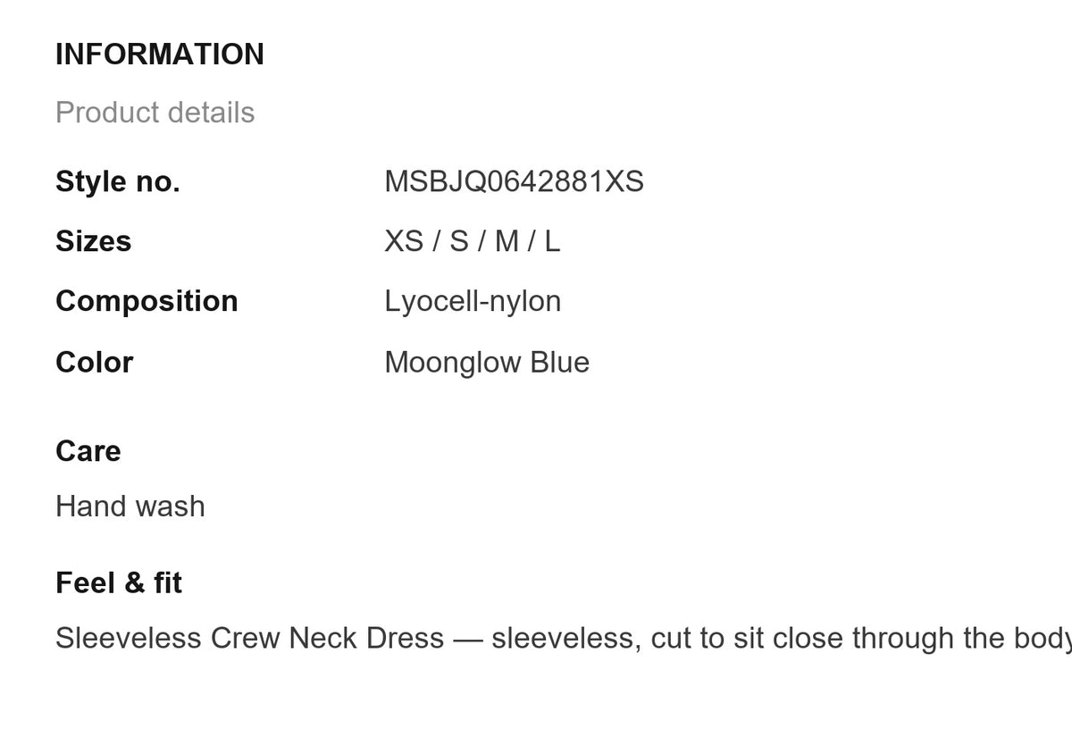Product information