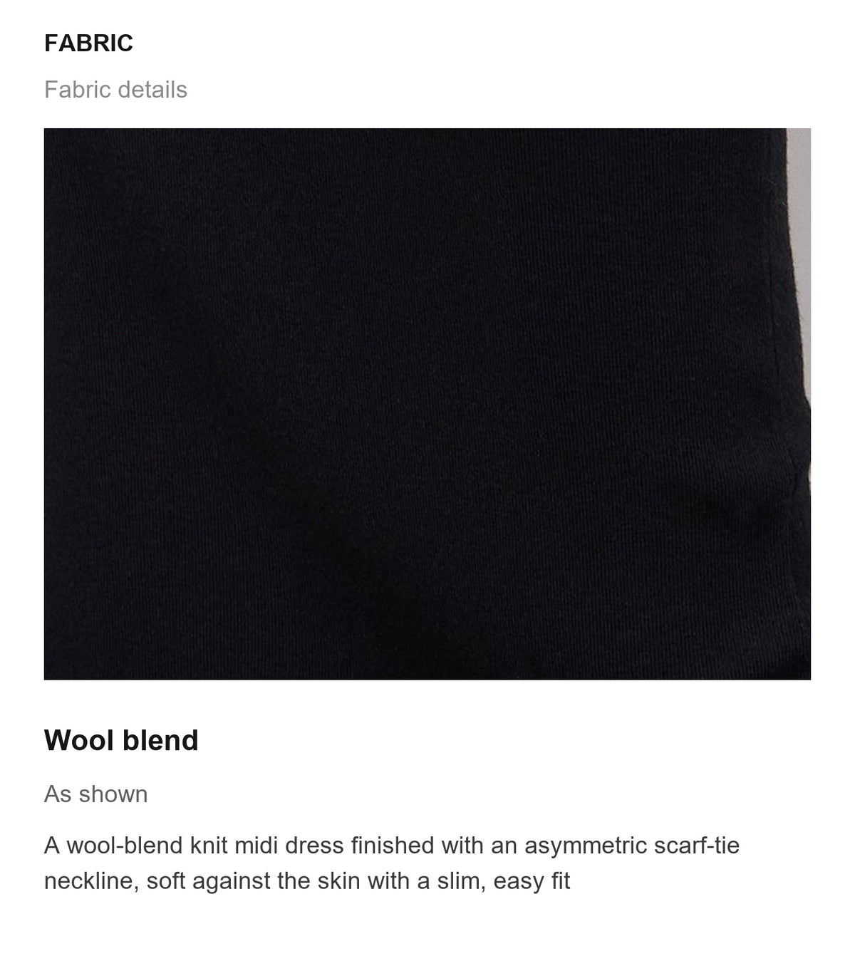 Fabric details