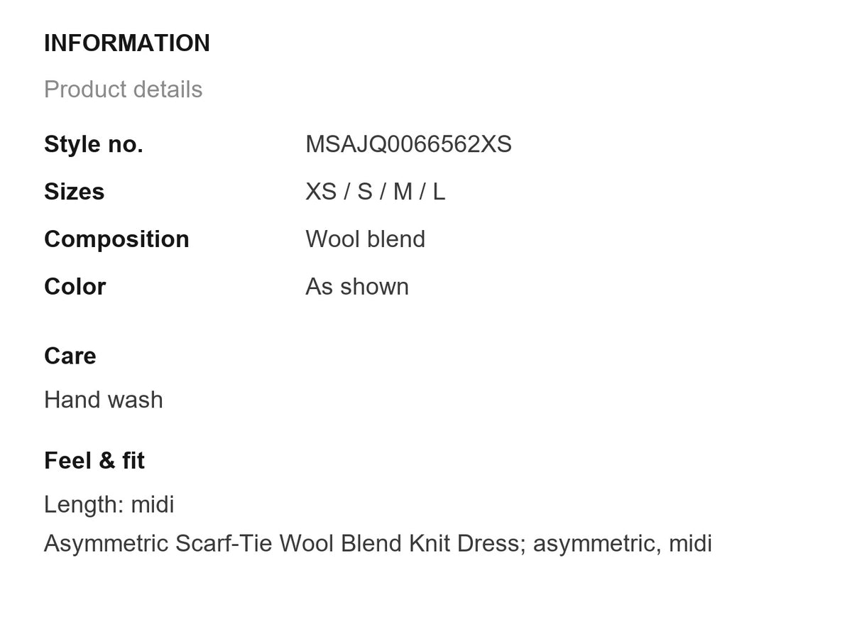 Product information