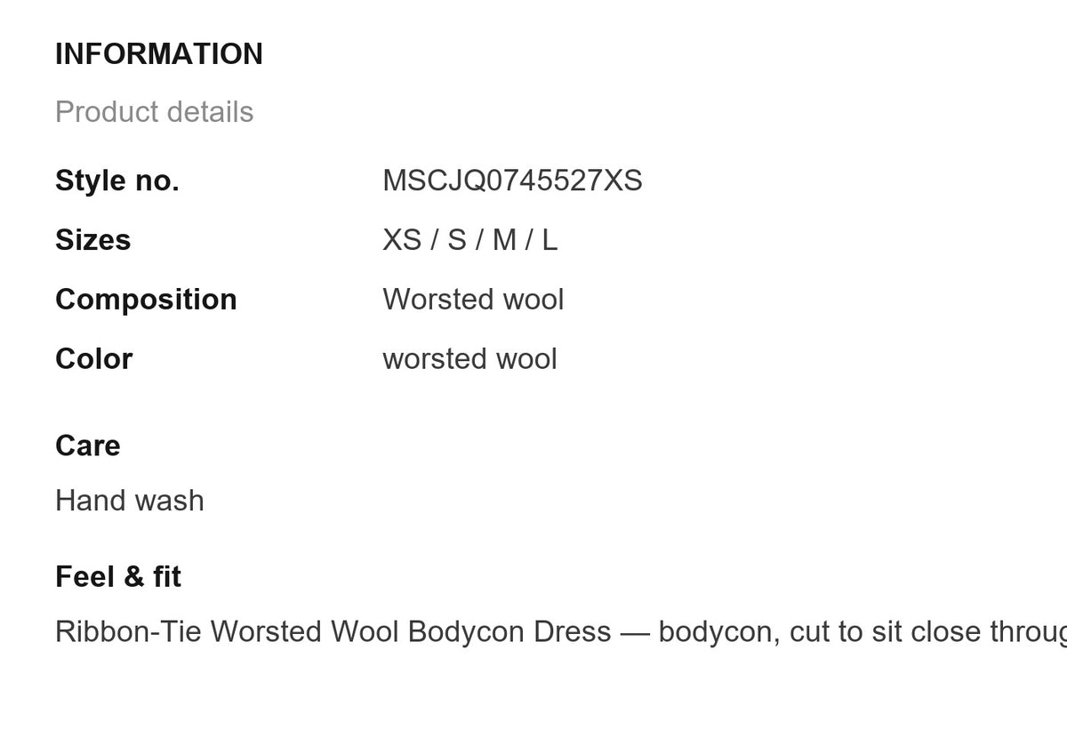 Product information
