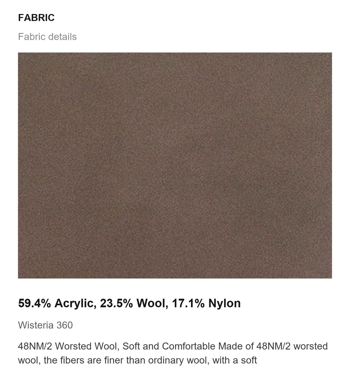 Fabric details