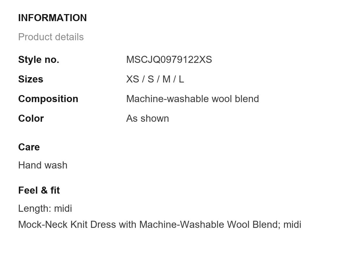 Product information
