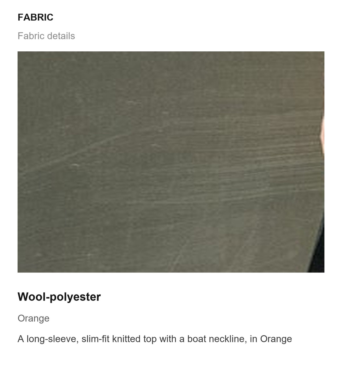 Fabric details