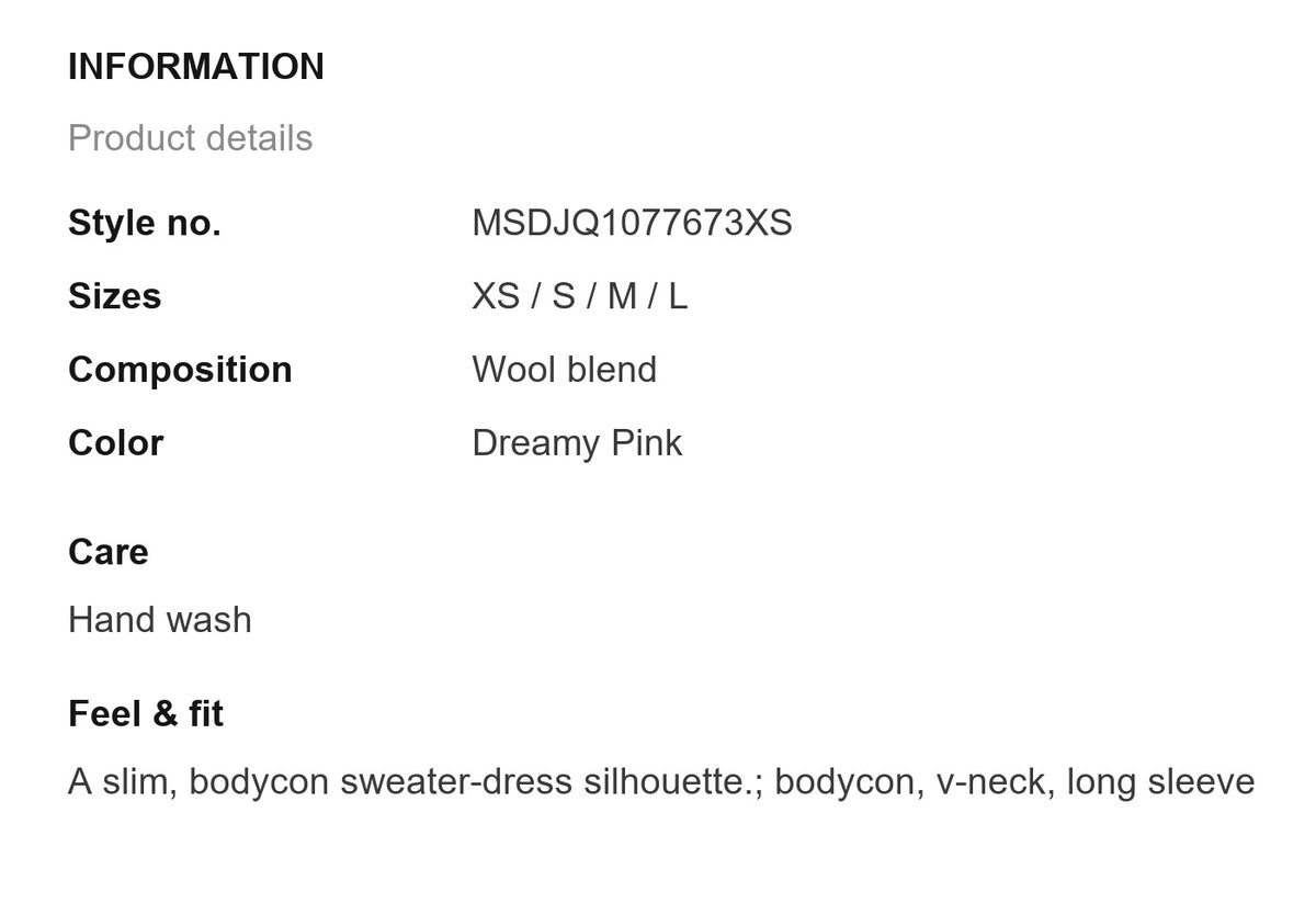 Product information