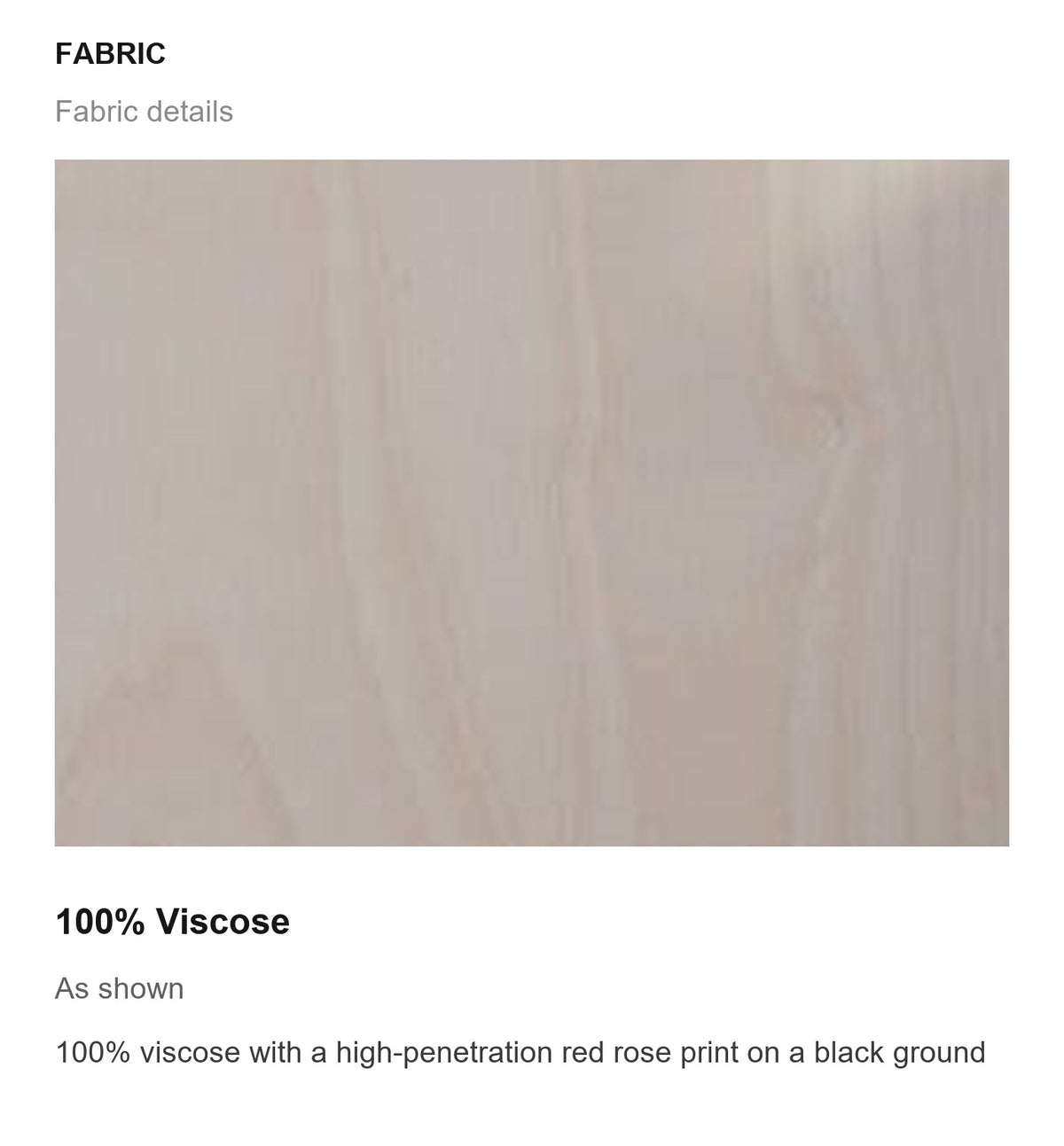 Fabric details