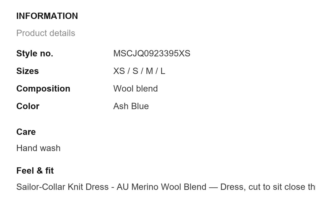 Product information