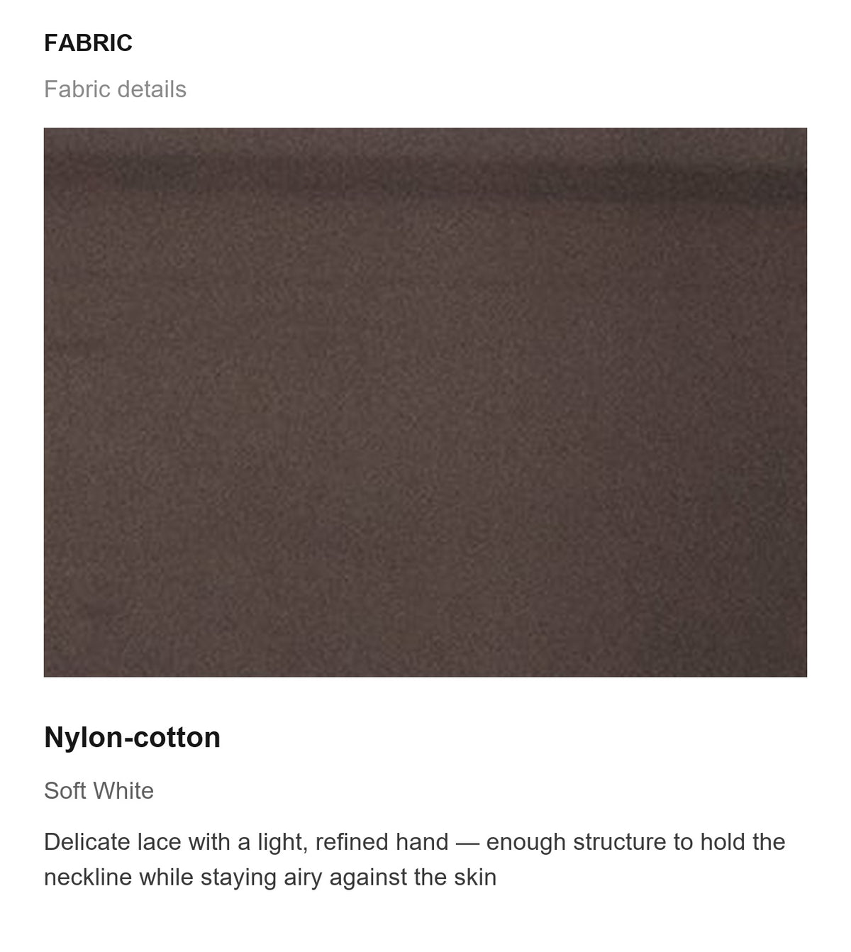 Fabric details