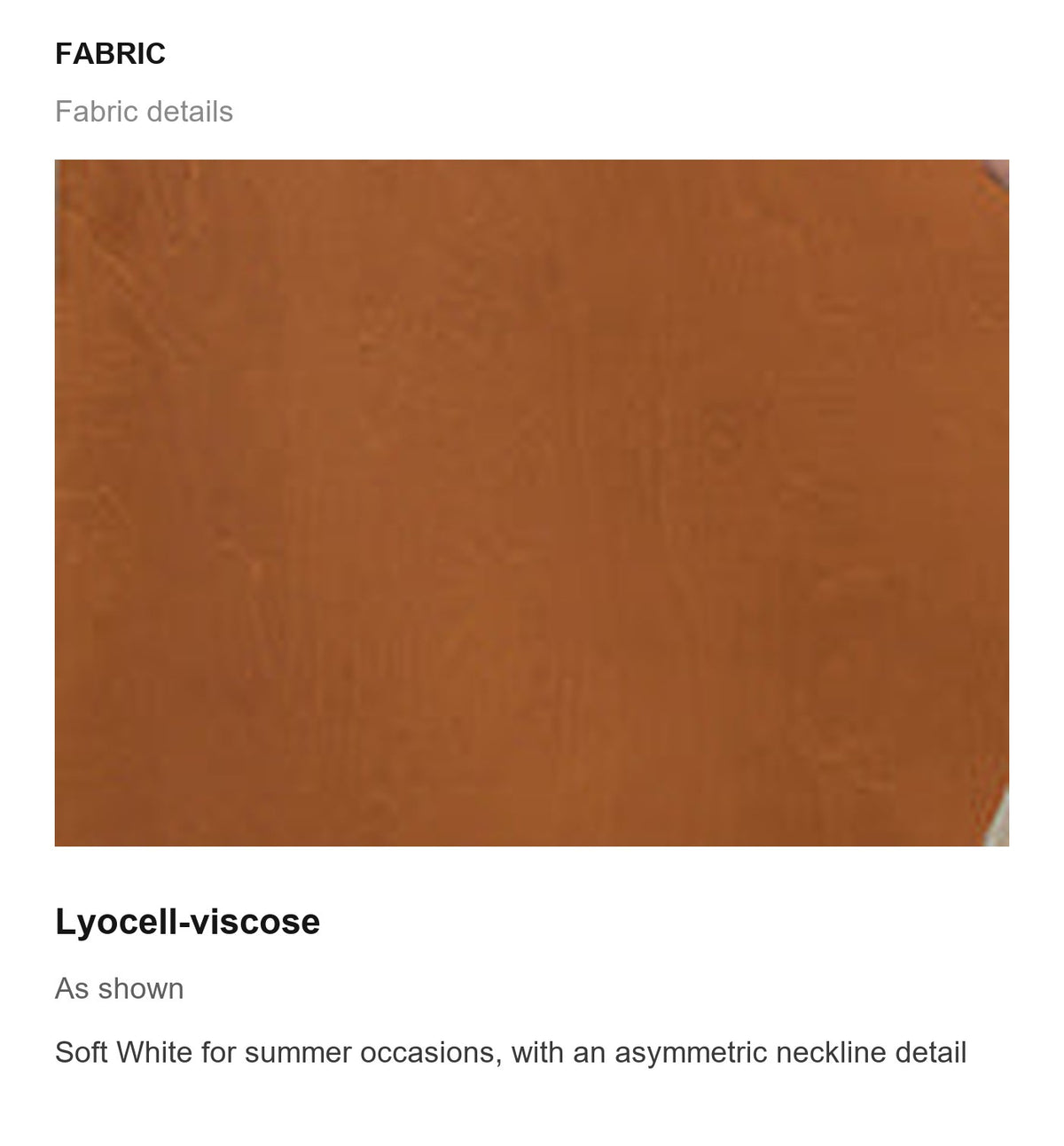 Fabric details
