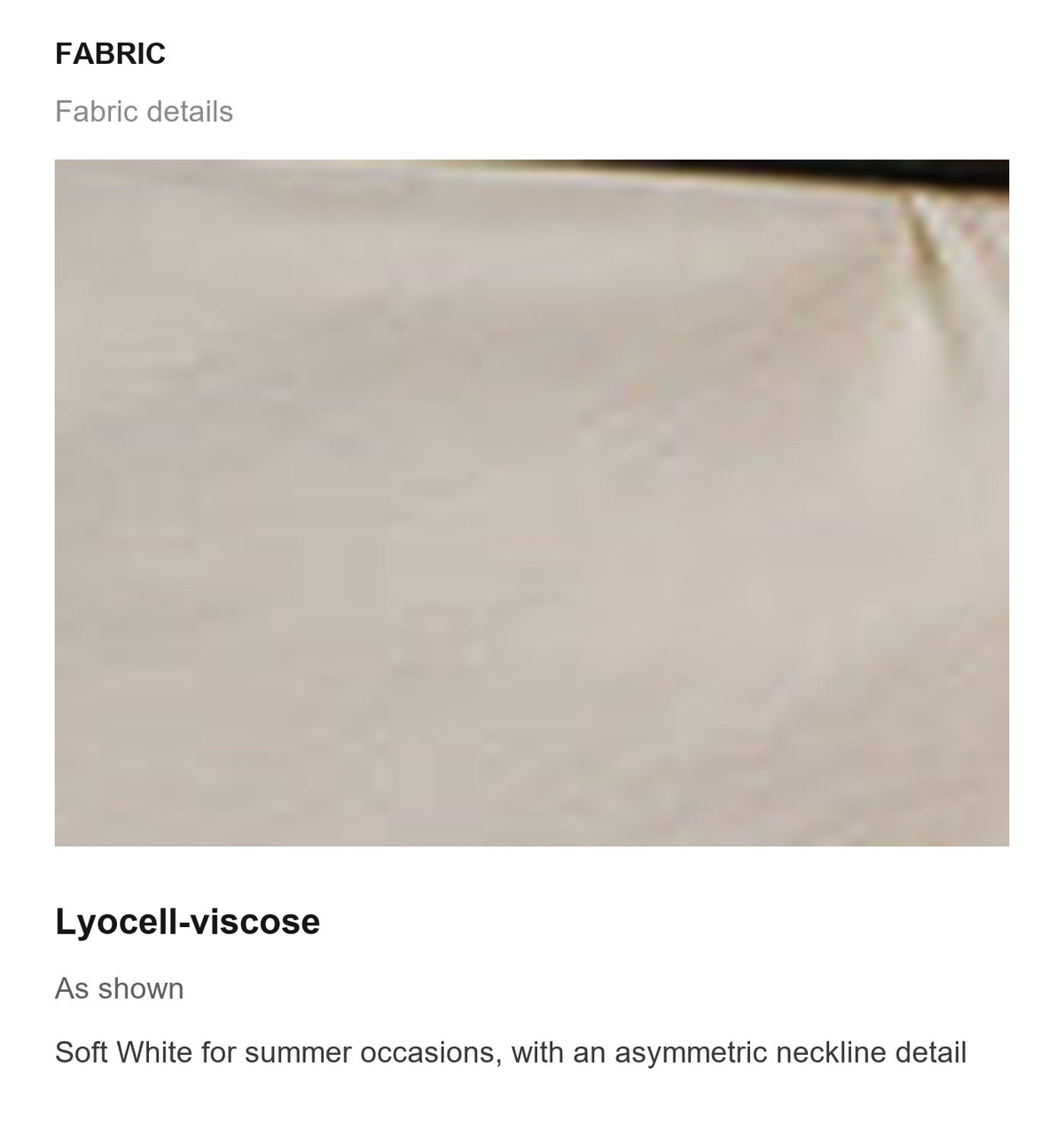 Fabric details