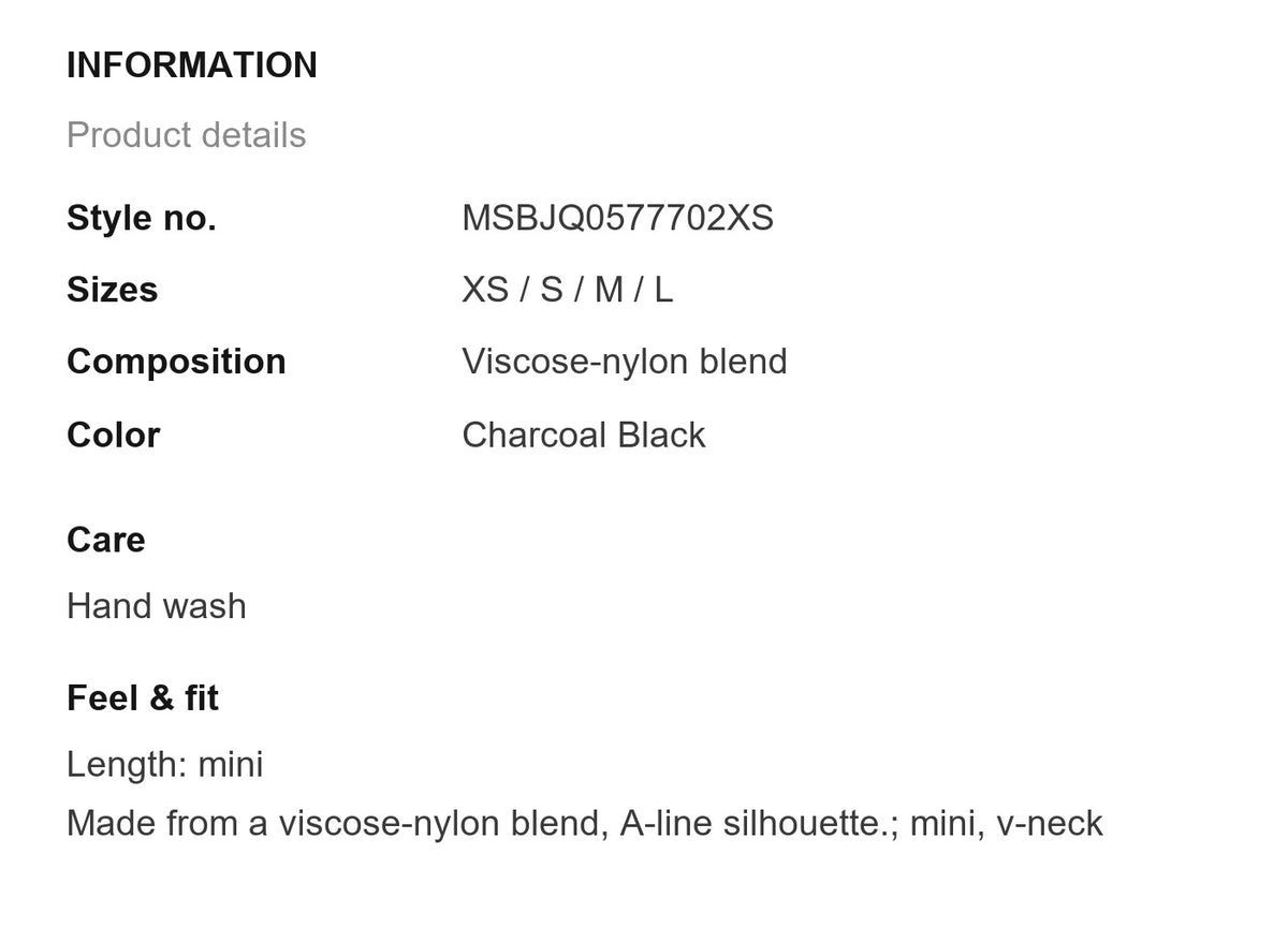 Product information