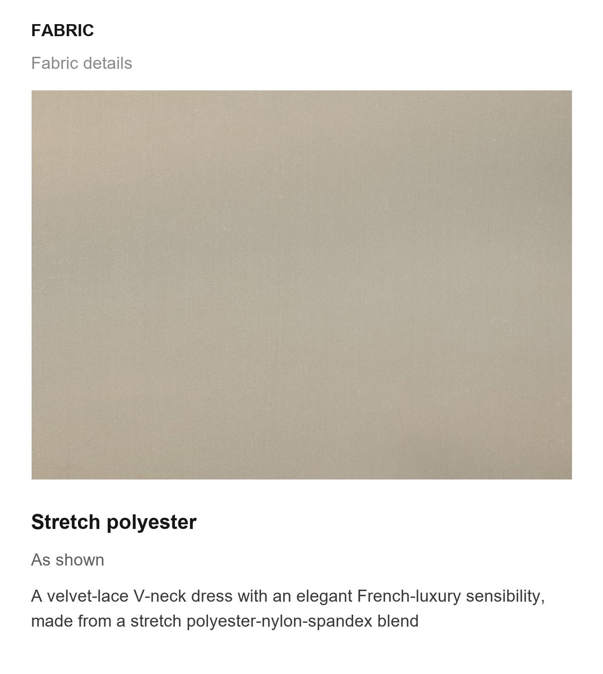 Fabric details
