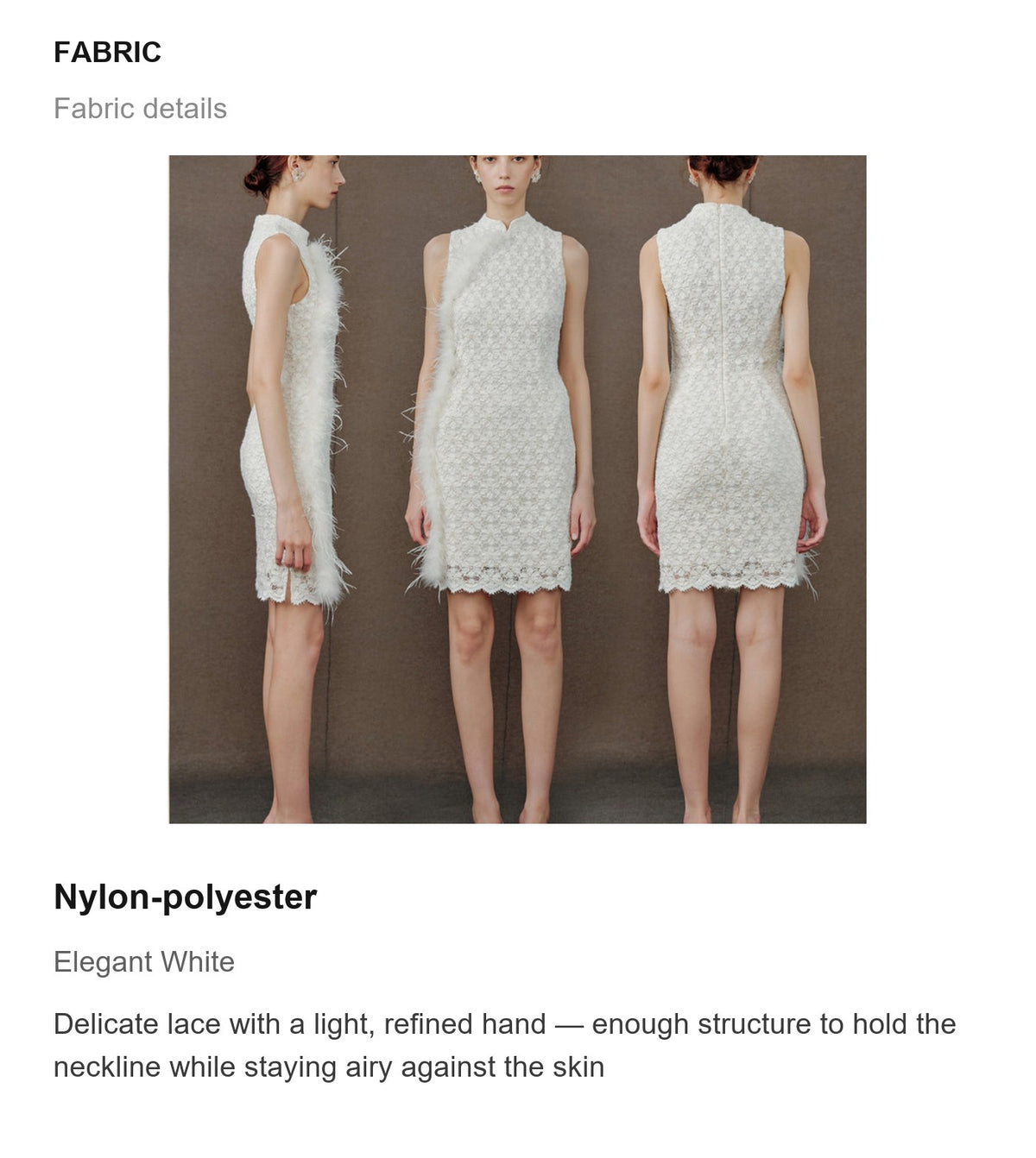 Fabric details