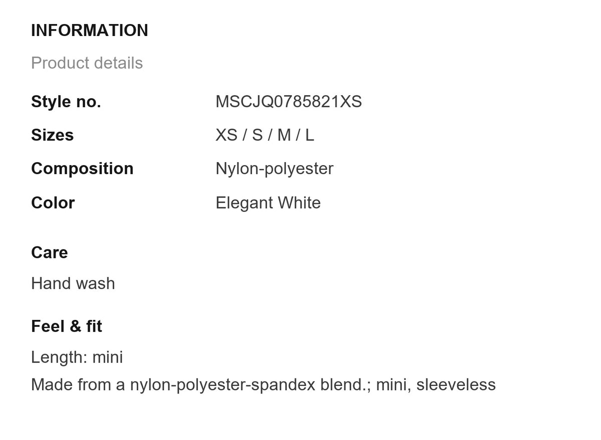 Product information