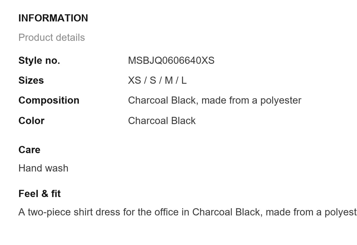 Product information