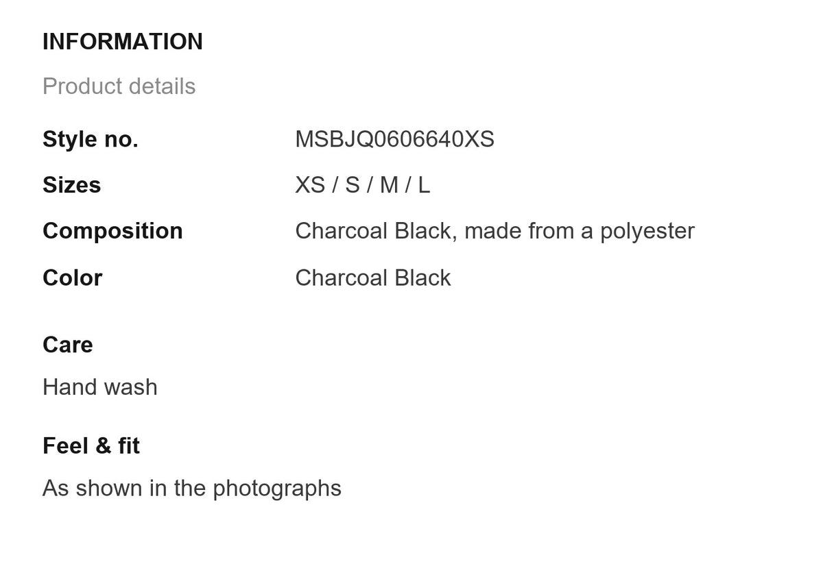 Product information