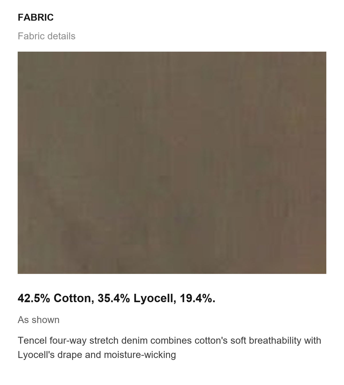 Fabric details