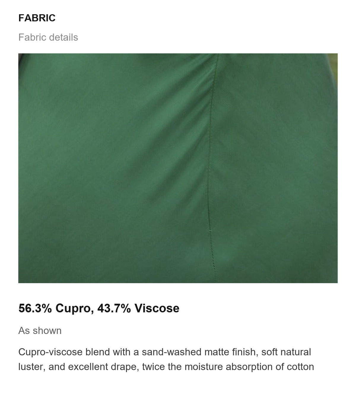 Fabric details