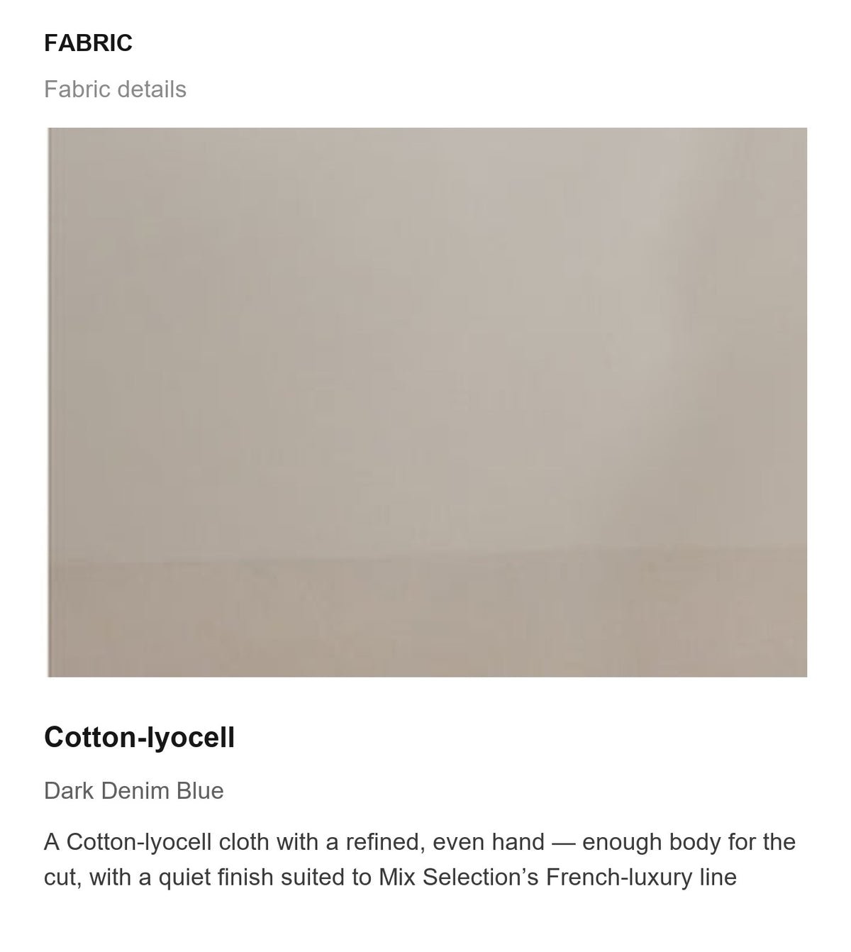 Fabric details