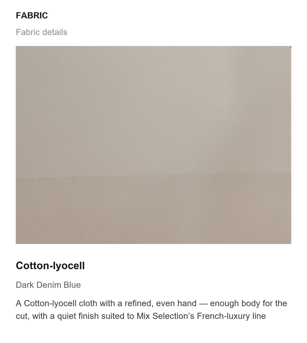 Fabric details