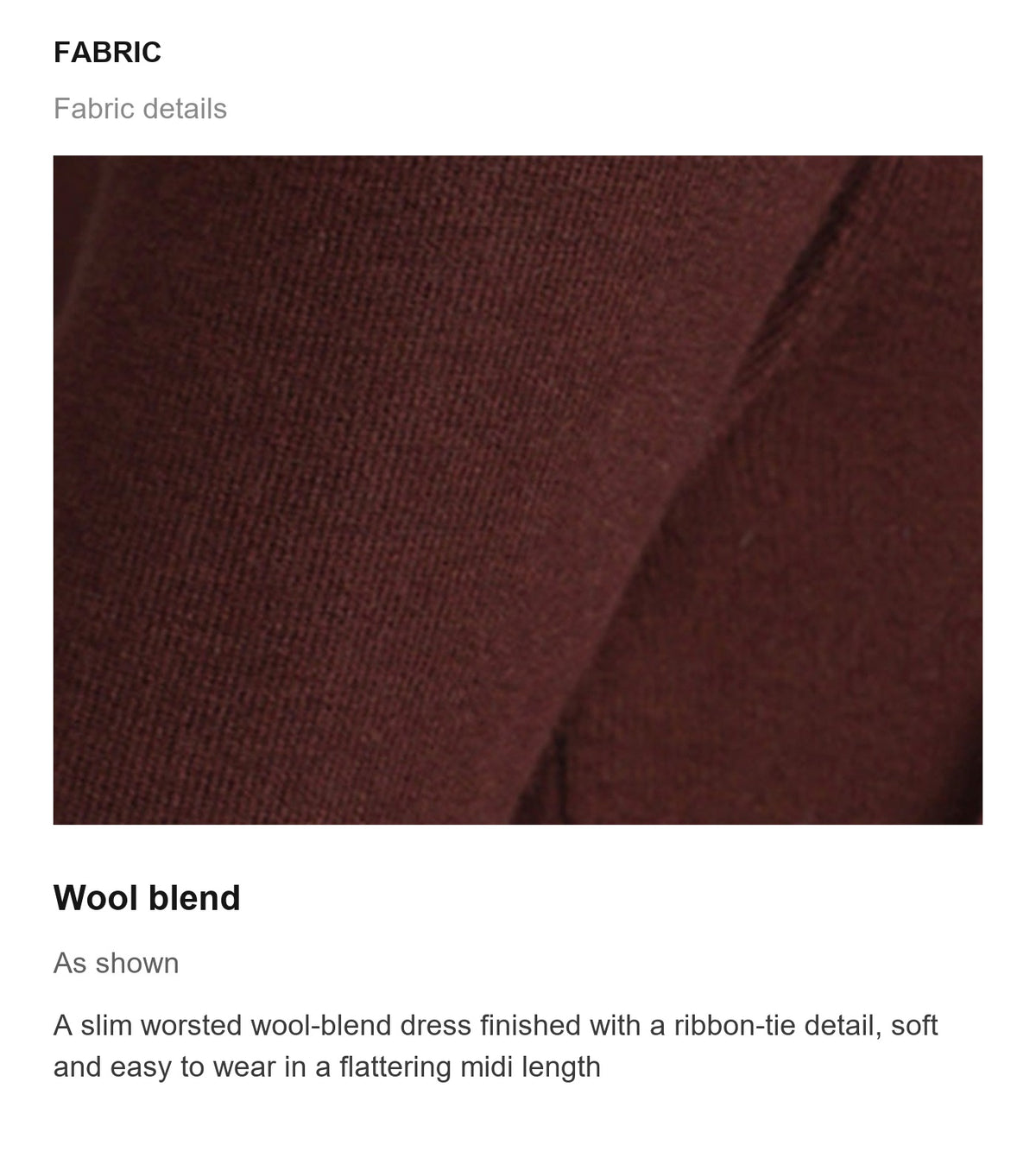 Fabric details