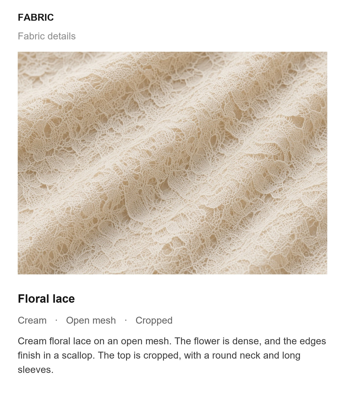 Fabric details